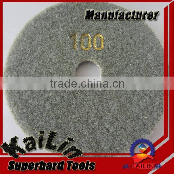 High working efficiency diamond polishing pads for marble granite