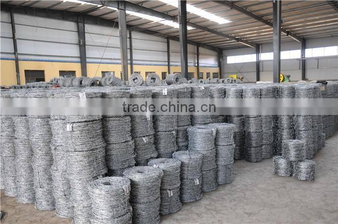 ( iso9001 factory,SGS)best quality galvanized barbed wire coil for fence