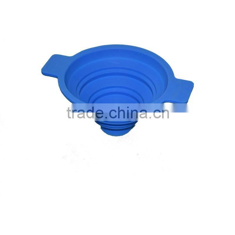 Dongguan silicone items foldale durable silicone square funnel