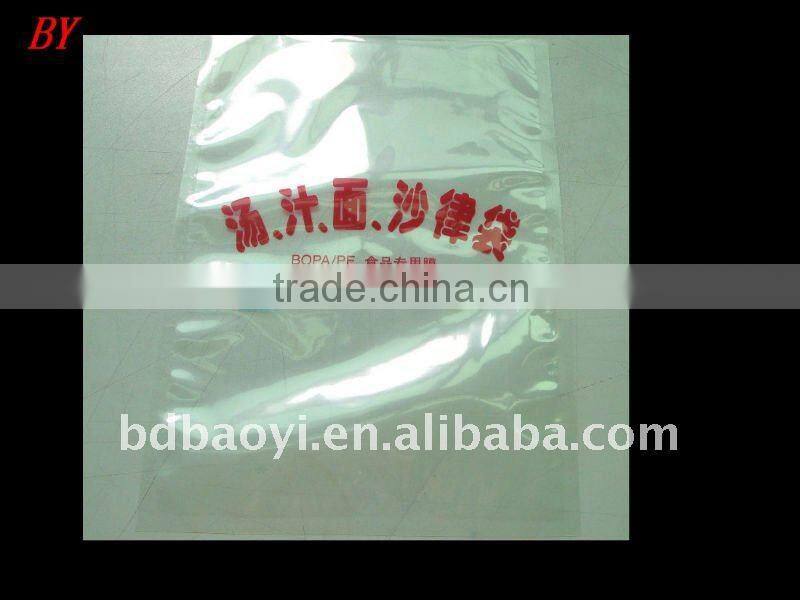 BOPA/LDPE laminated clear plastic packaging for noodles