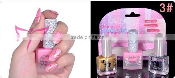 Hot new arrvail Denesy crack nail paint varnish set