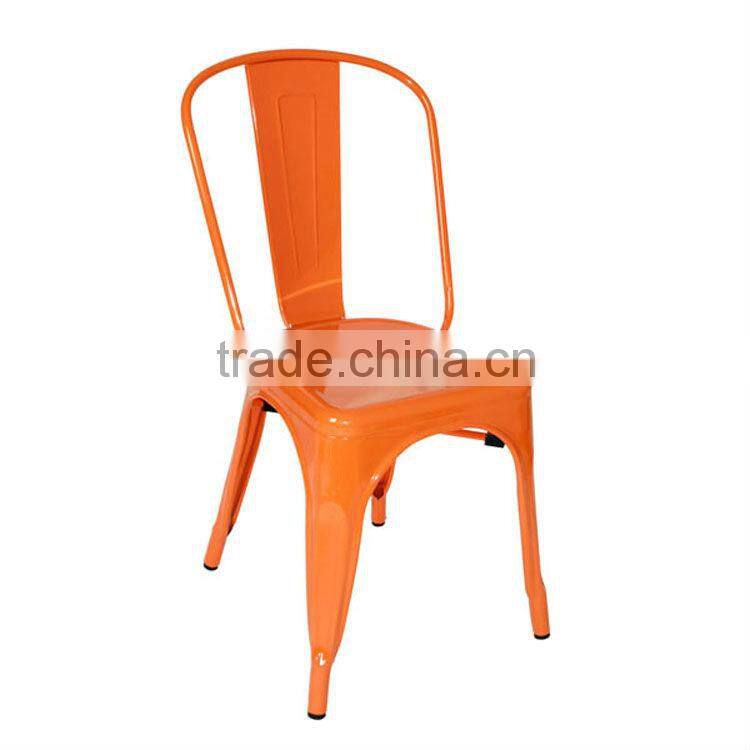 Marais dining chair high back armless cheap metal chairs