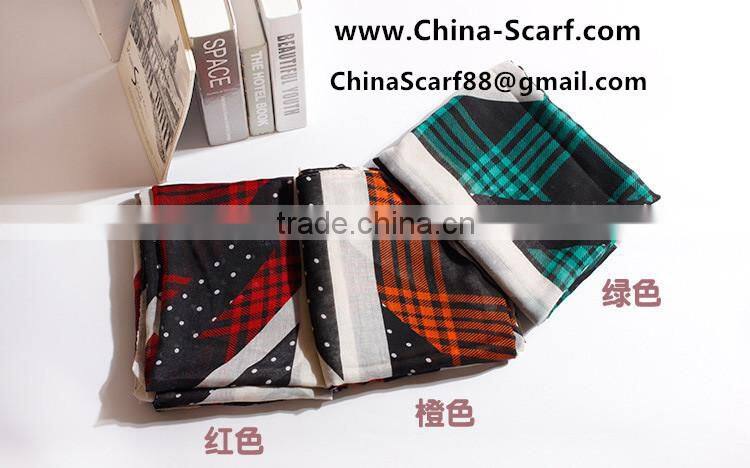Wholesale dot viscose scarf