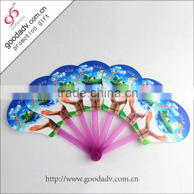 New products hand fan custom printed plastic fan summer cheap plastic fan