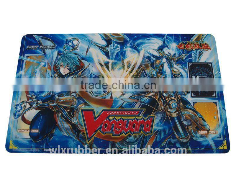 Custom rubber cloth sublimation gamemat/ game mouse mat