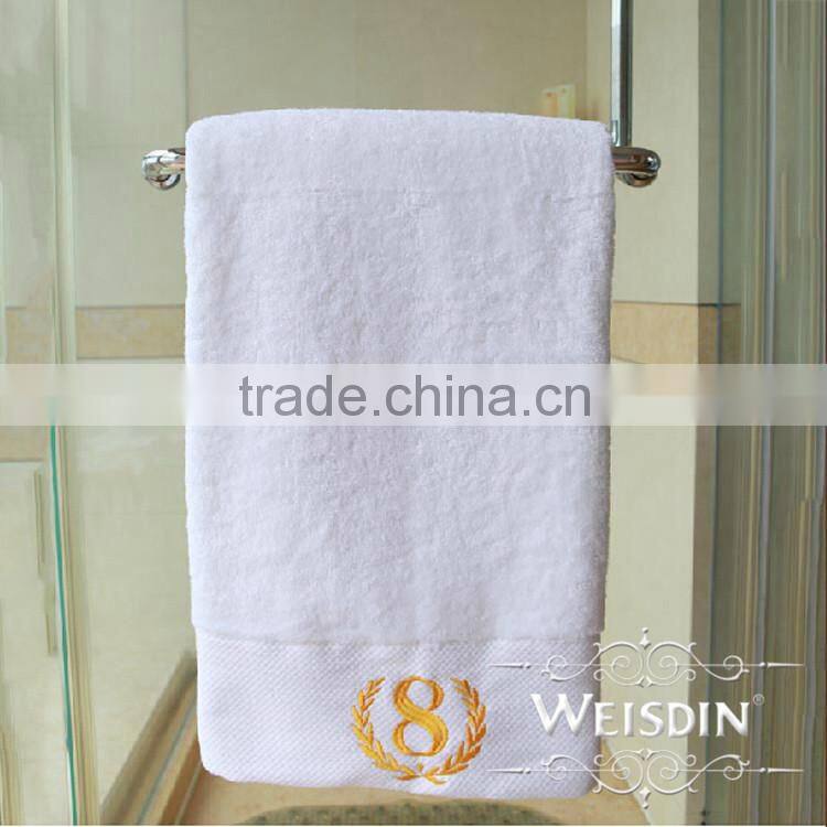 Manufacter 100% cotton towel set by embroidery your designs for sale