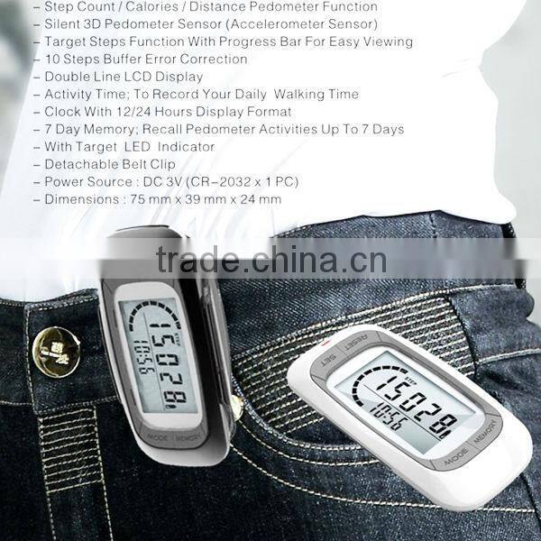 Walking 3D Pedometer Activity Goal Calorie Fitness Tracker