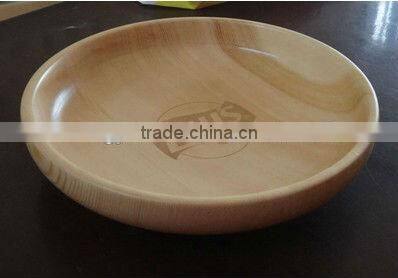 Eco-friendly wooden dinner plate