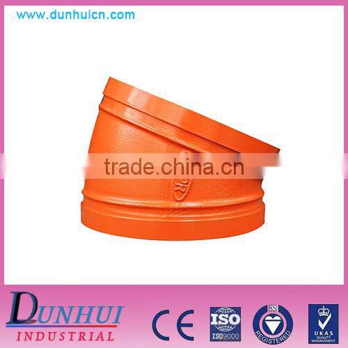 Ductile Iron Pipe Fittings 22.5 Degree Elbow