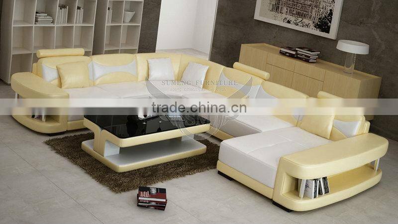 Sumeng New Arrival living room cheap leather sofa sets
