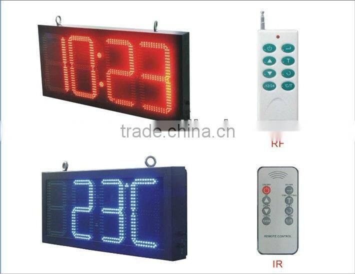 electronic wall display/wall mounted led clock display/stadium clock led display