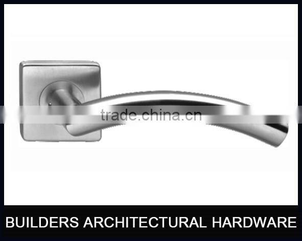 2015 SS304 Square cover Hollow Handle on Square rose for interior doors