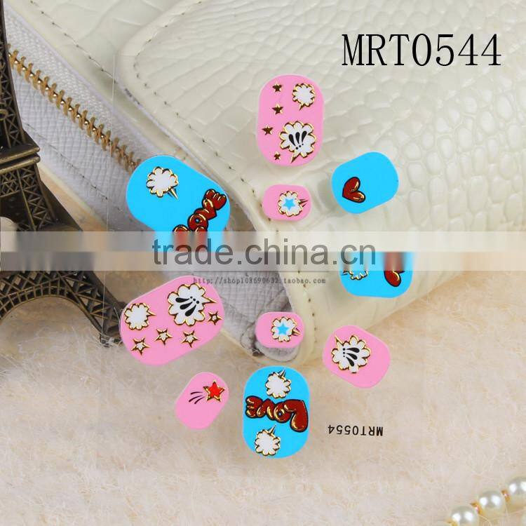 cute custom temporary kids nail tattoo sticker