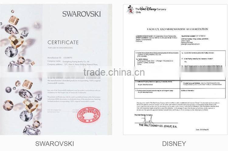 Rhodium Earrings and necklace jewelry, Womens Wedding Zircon Diamond Crystal Jewelry Set