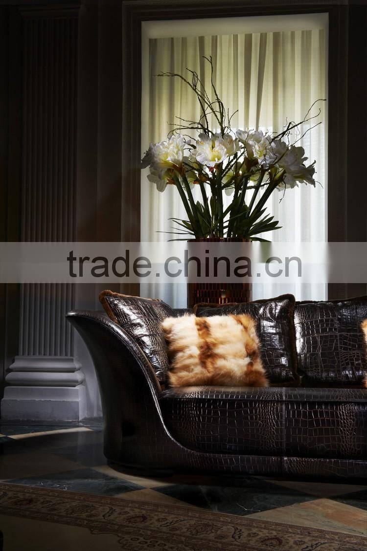 JS01-24 Four Seats Sofa in Real Leather in Living Room from JL&C Luxury Home Furniture New Design (China Supplier)