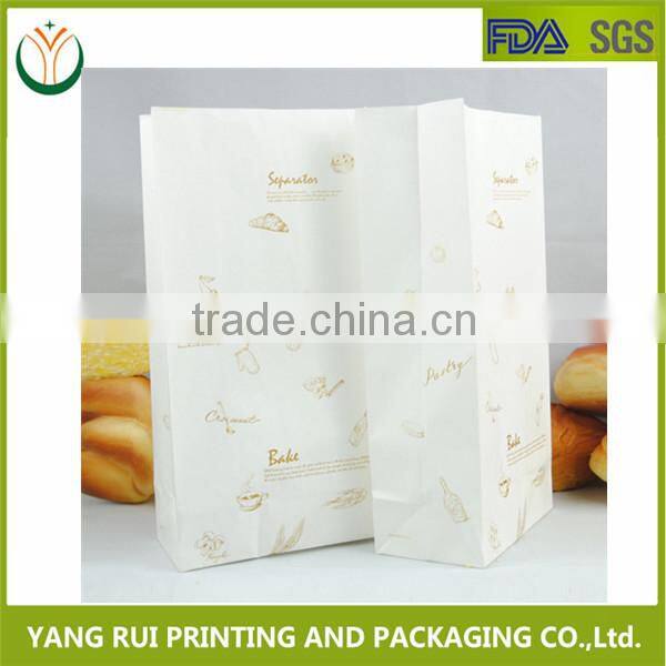 Chinese Factory Green Packaging bread Paper Bag