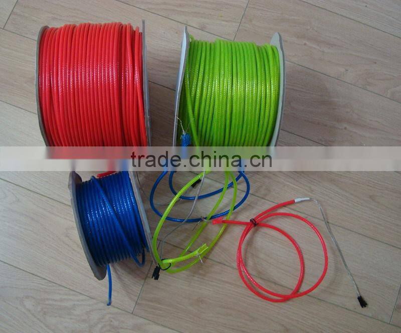 Super pull"Polar light 3"5.0mm el wire +Steel wire 0.55mmX2PCS +Nylon weaves the network