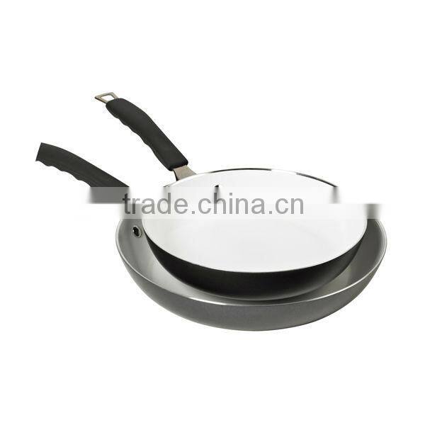 2pcs Alu Ceramic frying pan set XJ-12619