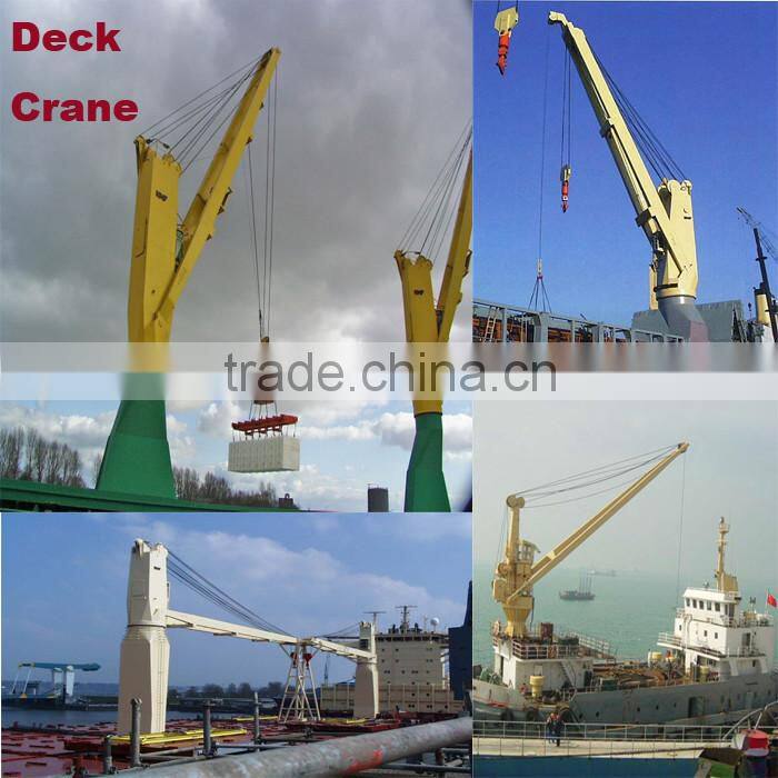 Hydraulic deck crane