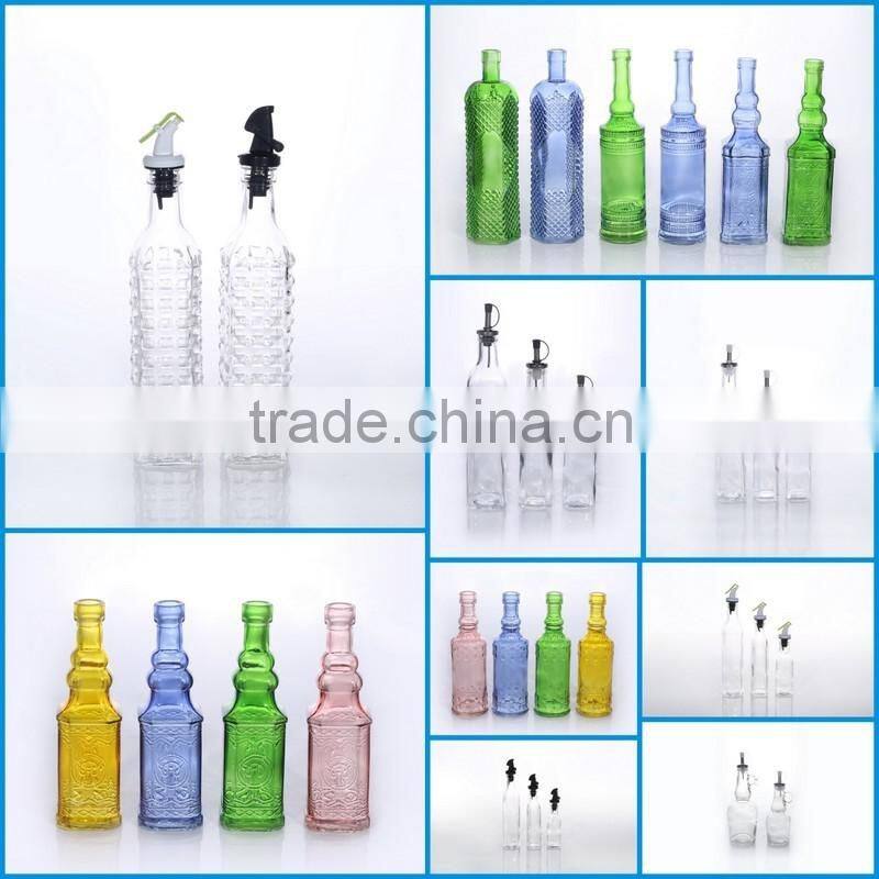 Wholesale Empty Transparent Glass Oil Bottle High Quality Olive Oil Bottle