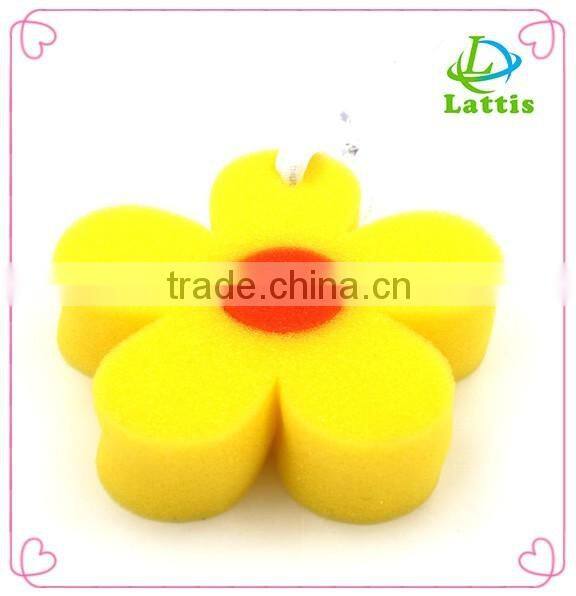 natural sea sponge wholesale, OEM colorful sun flower bath sponge