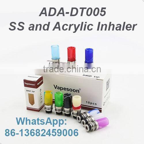 E cigarette 510 drip tip wholesale ss and Acrylic inhaler ADA-DT005