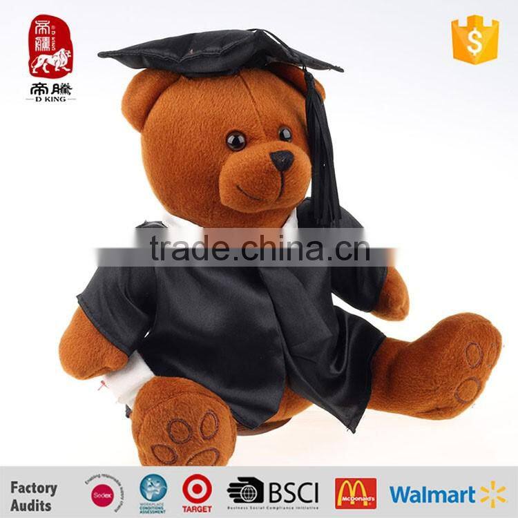 Cheap Toy China Plush Bachelor Bear Custom Stuffed Toy Graduation Teddy Bear