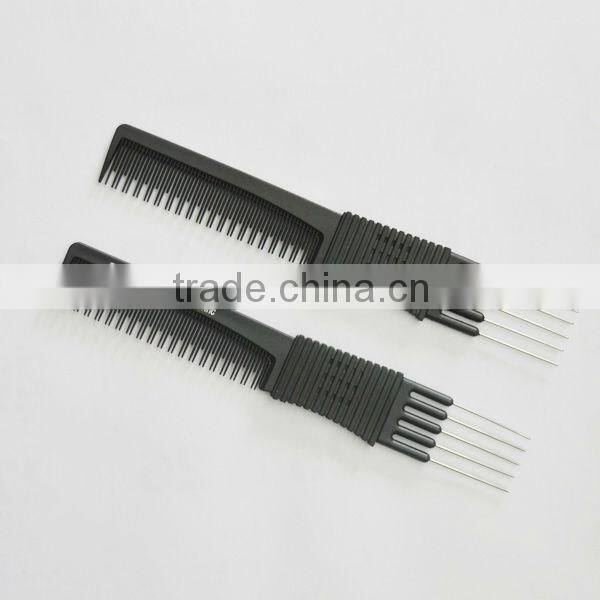 top quality carbon metal tail hair comb