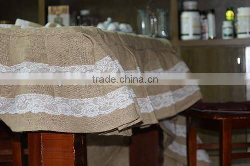 100% jute tablecloth for weeding