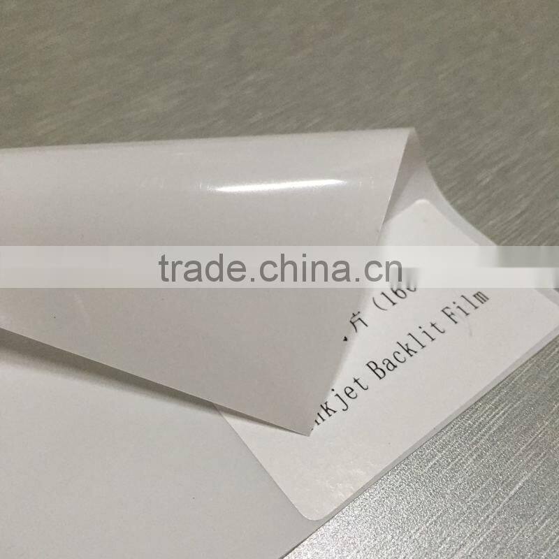 Inkjet Media Coated Matte Backlit PET Film