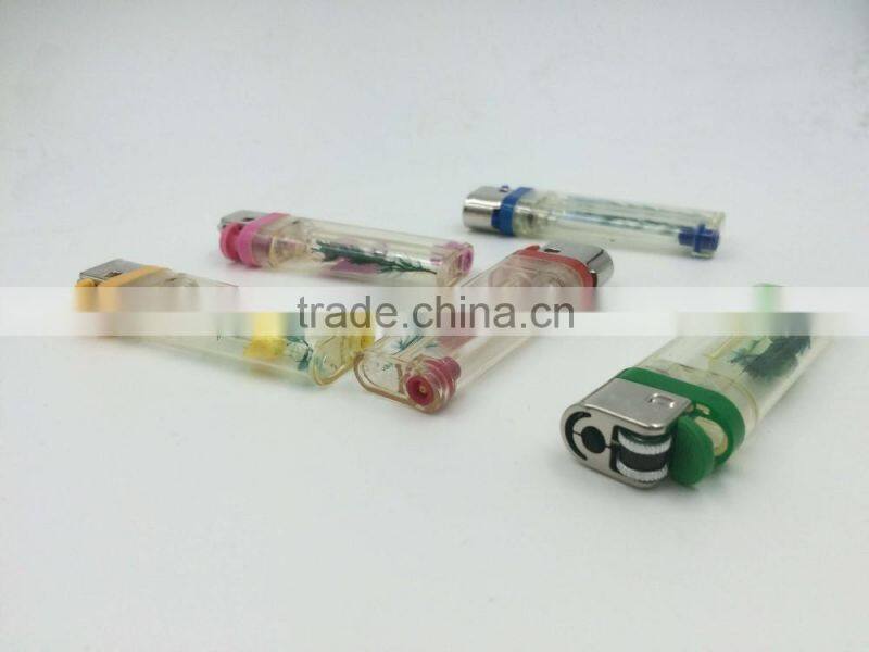 2016 the fashion plastic disposable gas flint ligter with ISO9994