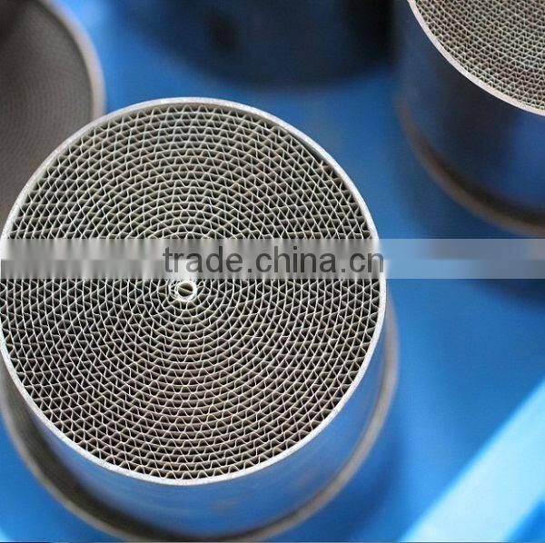 Euro standard Motorcycle exhaust system honeycomb metal catalytic converter