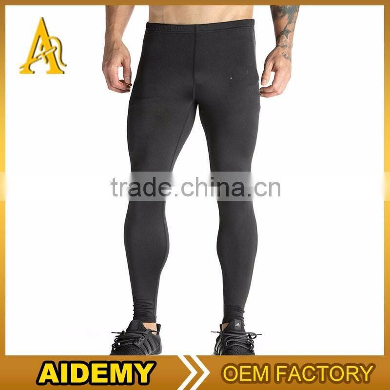 Stylish mens sports legging compression pants fitness collant compression tights