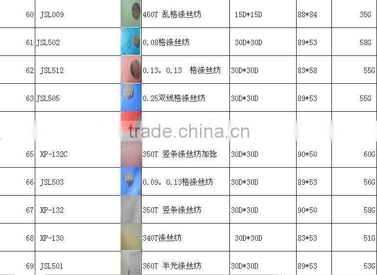 100% Polyester Superfine Stripe Pongee Fabric