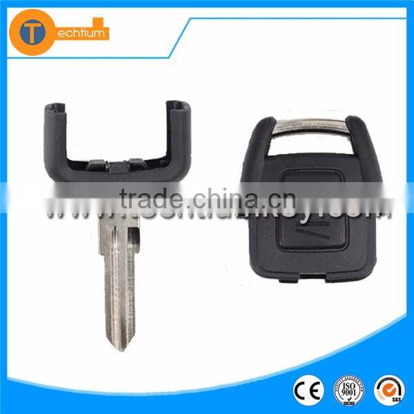 black plastic 2 button blank remote key case with Left blade without logo for Opel corsa meriva zafira