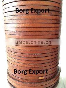 Flat Leather Cords from BORG EXPORT
