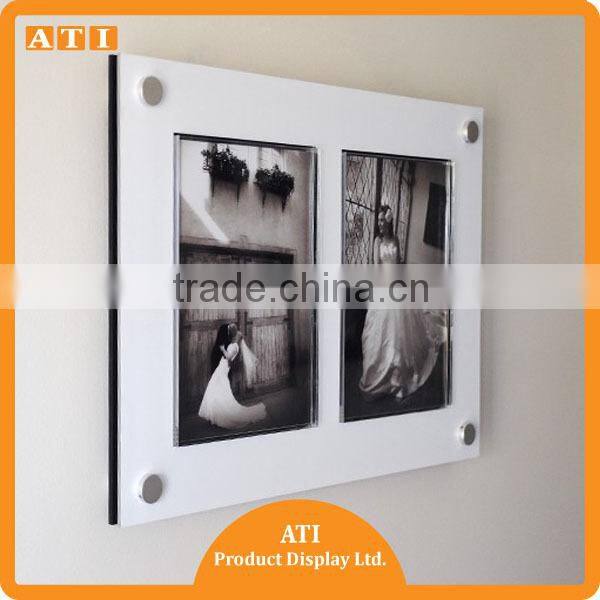 Hot sale 4 x 6 Acrylic Sign Holder with Slant Back Design Clear