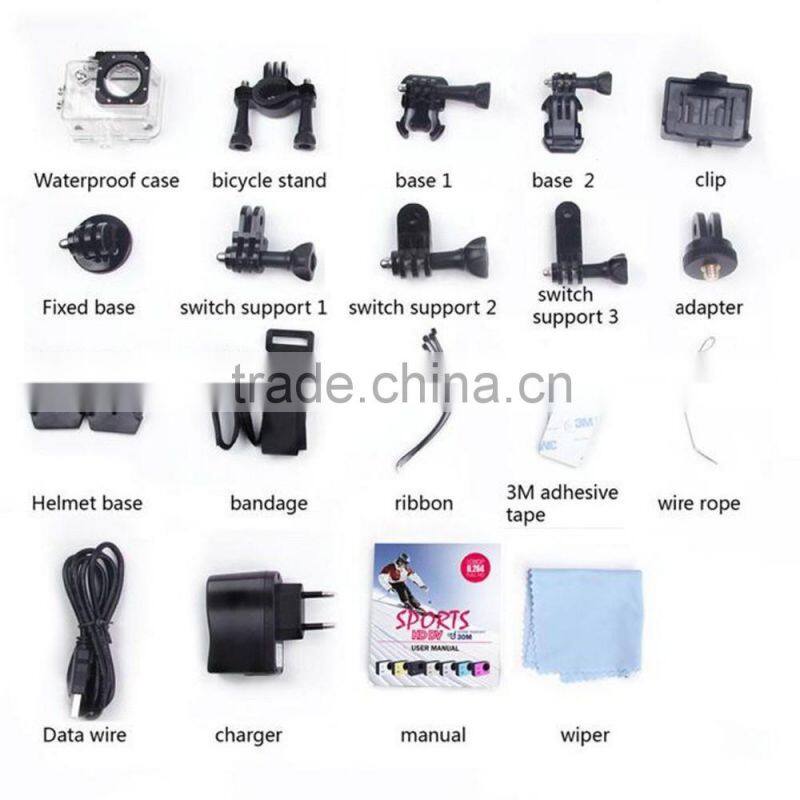 1080P Car Bike Helmet Cam Sports DV Action Waterproof Camera Wifi