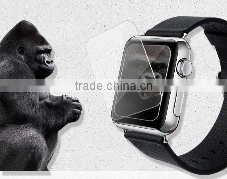 Free sample tempered glass screen protector for apple watch screen 2015 new arriaval