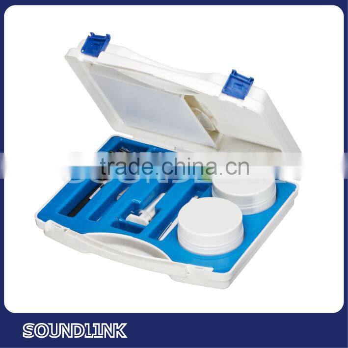 Nice fit hard earmold clear material hearing aid earphone