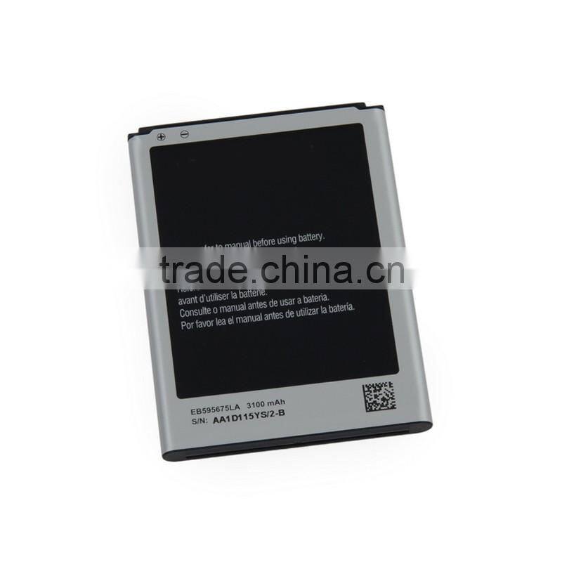 Supply EB595675LZ replacement cell phone battery for Samsung Galaxy Note 2 N7100 rechargeable battery