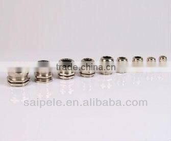 2013 New waterproof electric brass cable gland with rubber seal