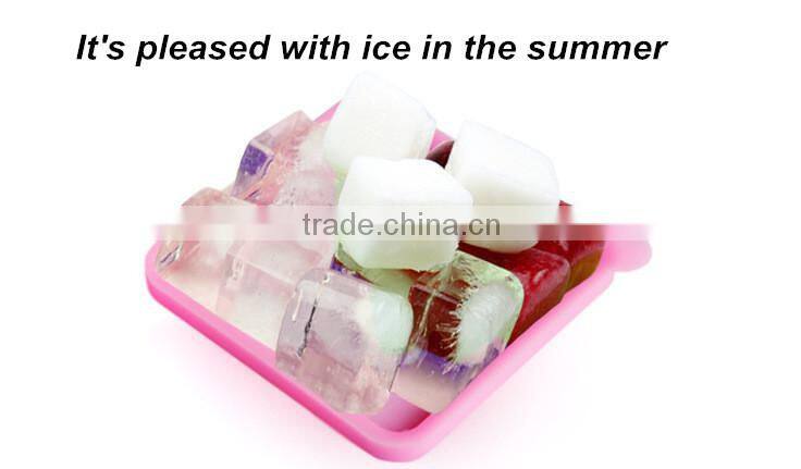 Wholesale Custom Personalized Silicone Ice Cream Cube Tray with Lid