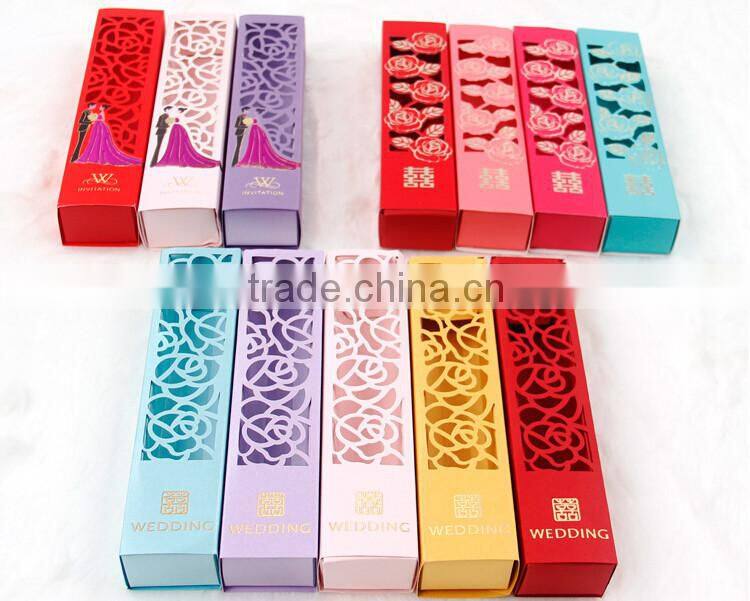 Hot sale laser cut party gift boxes personalized wedding favor boxes