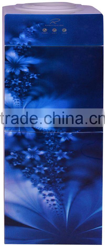 tempering glass water dispenser water cooler double door