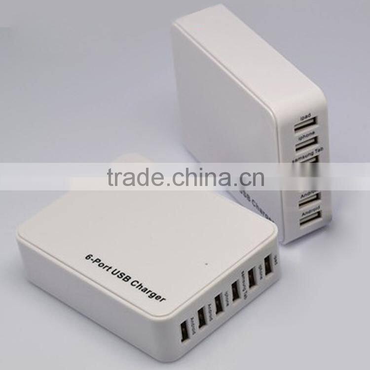2015 hot sell aluminum panel mini cute shape Smart phone UL portable dual port usb wall charger