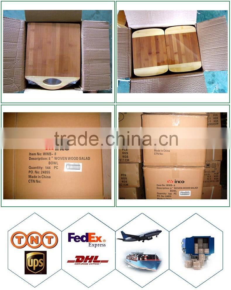 Bamboo Cutting Chopping Board Rectangle Paddle Round With Handle Kitchen Home