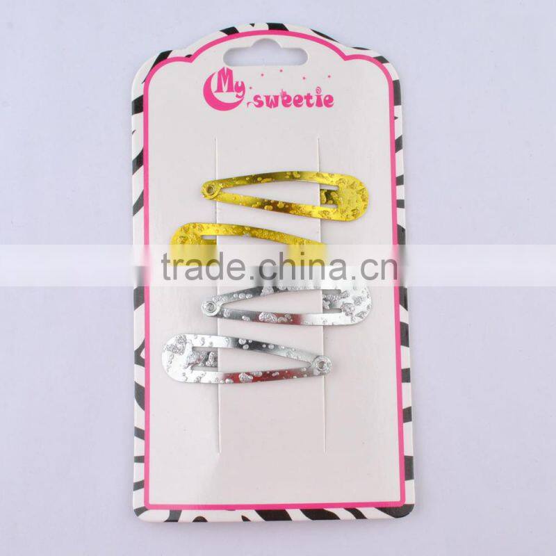 Large Gold and Silver Metal Hair Clips Wholesale