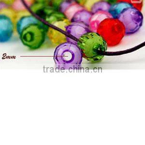 Wholesale acrylic beads,multicolored, 8mm faceted round with 2mm hole,11colors to option.