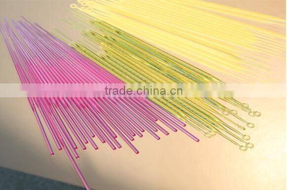 Disposable laboratory plastic inoculating needle